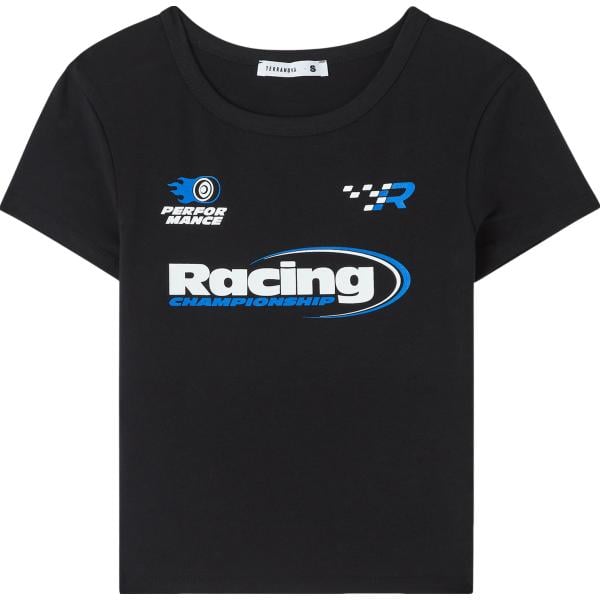 t-shirt Terranova nero con stampe