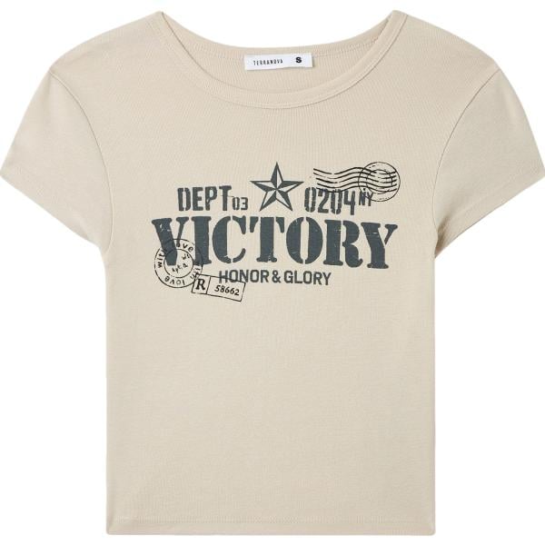 t-shirt Terranova bianco con stampe
