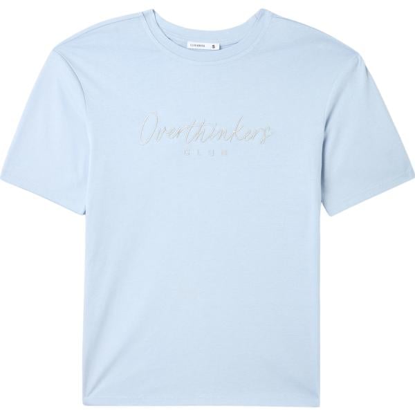 t-shirt Terranova viola con stampe