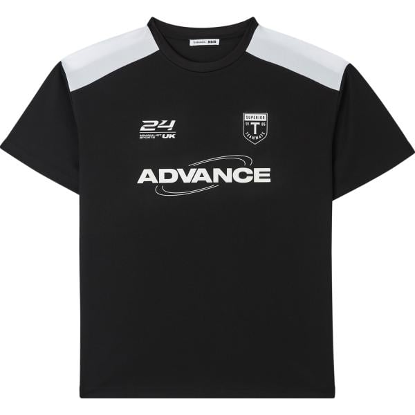 t-shirt sportive Terranova nero con stampe