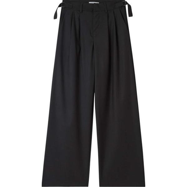 pantaloni Terranova nero tinta unita