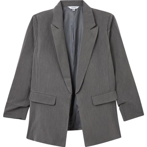 blazer Terranova grigio tinta unita