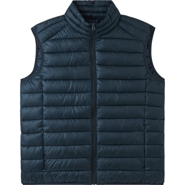 gilet Terranova blu tinta unita