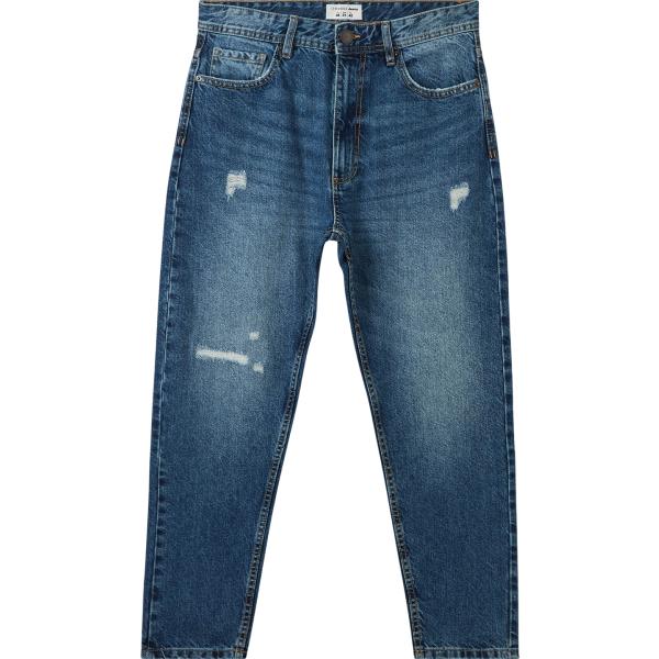 jeans strappati Terranova blu tinta unita