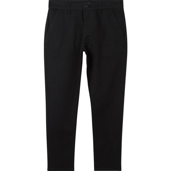 pantaloni chino Terranova nero tinta unita