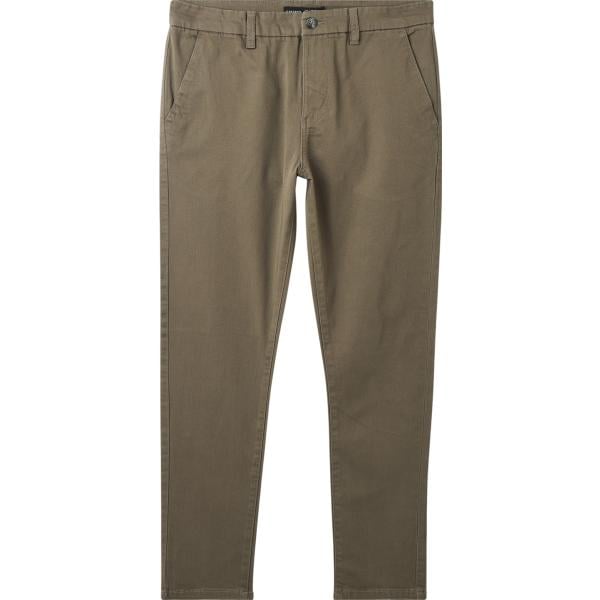 pantaloni chino Terranova marrone tinta unita