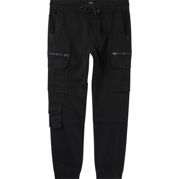pantaloni cargo Terranova nero tinta unita