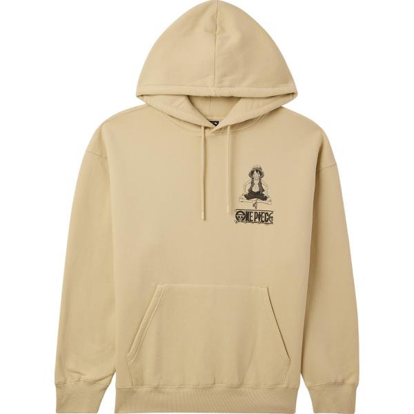 felpe con cappuccio Terranova marrone con stampe