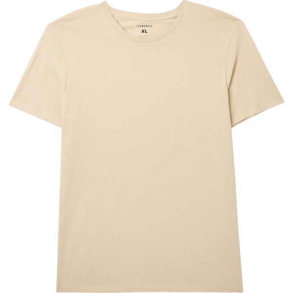 t-shirt Terranova marrone tinta unita
