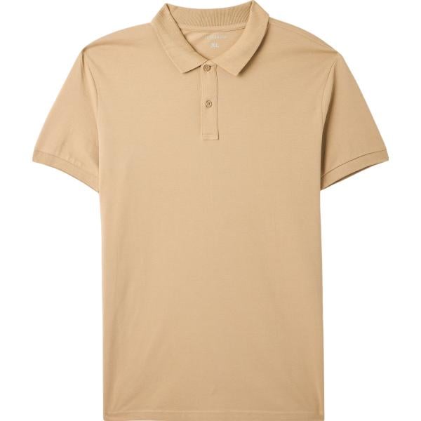 polo Terranova marrone tinta unita