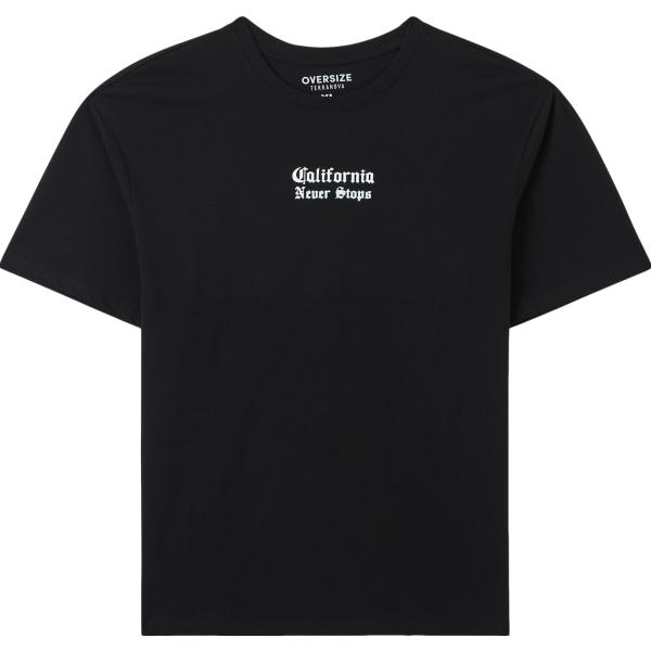 t-shirt Terranova nero con stampe