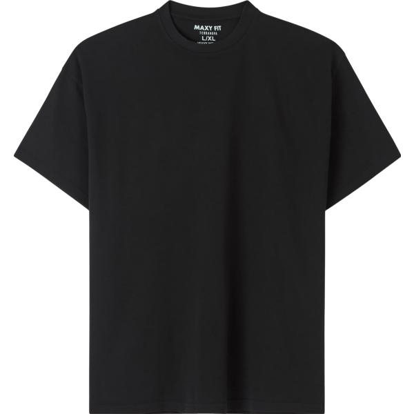 t-shirt Terranova nero tinta unita
