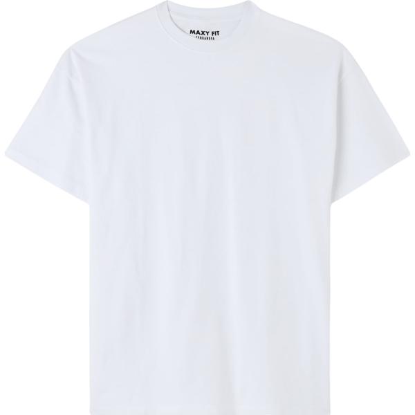 t-shirt Terranova bianco tinta unita