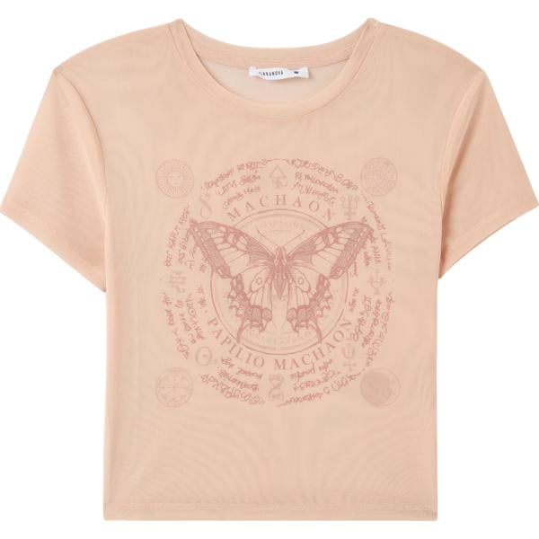t-shirt Terranova rosa con stampe
