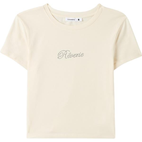 t-shirt Terranova bianco con stampe
