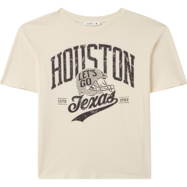 t-shirt Terranova bianco con stampe