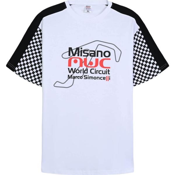 t-shirt sportive Terranova bianco con stampe