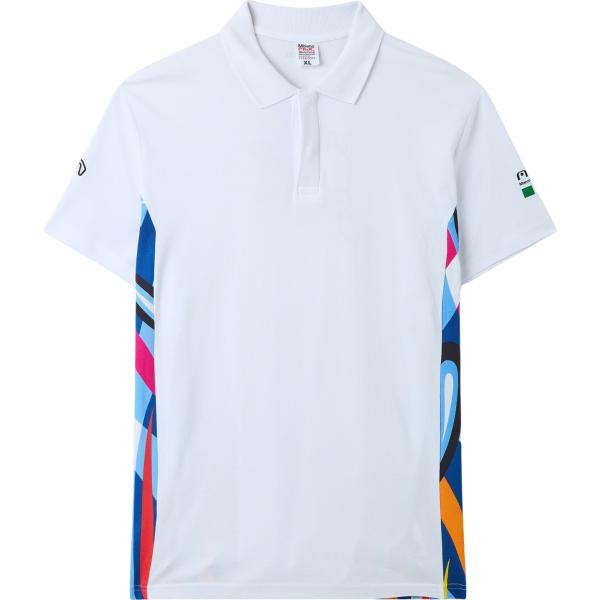 polo Terranova bianco a righe