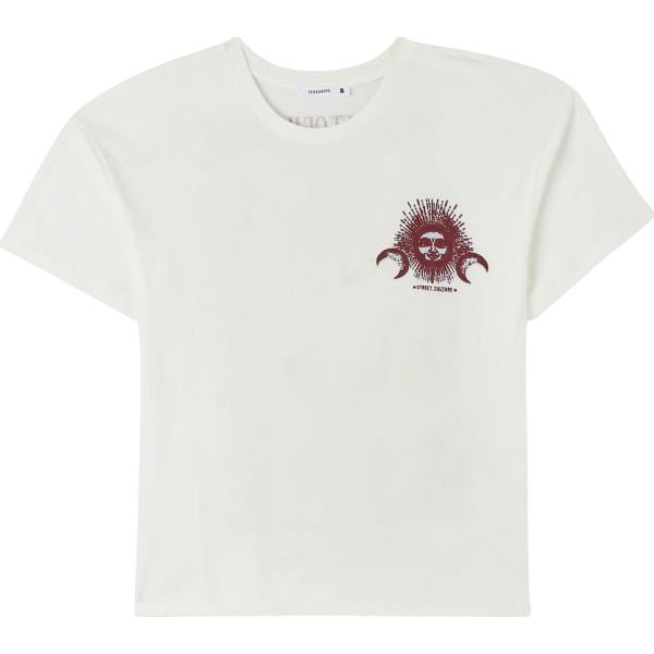 t-shirt Terranova bianco con stampe