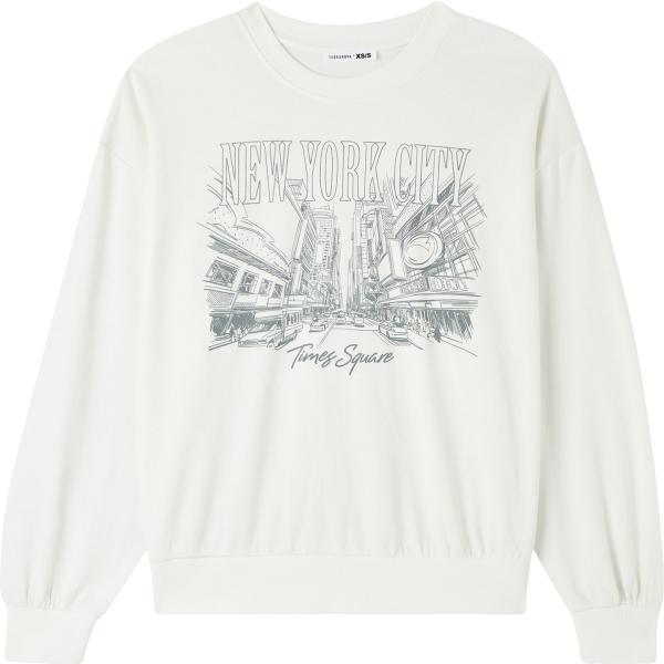 felpe Terranova bianco con stampe