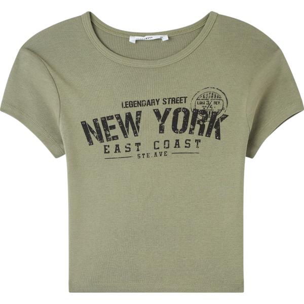 t-shirt Terranova marrone military