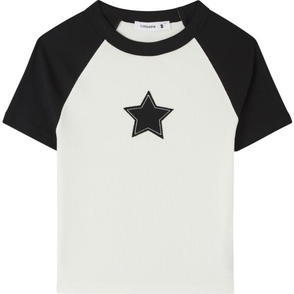 t-shirt Terranova bianco con stampe