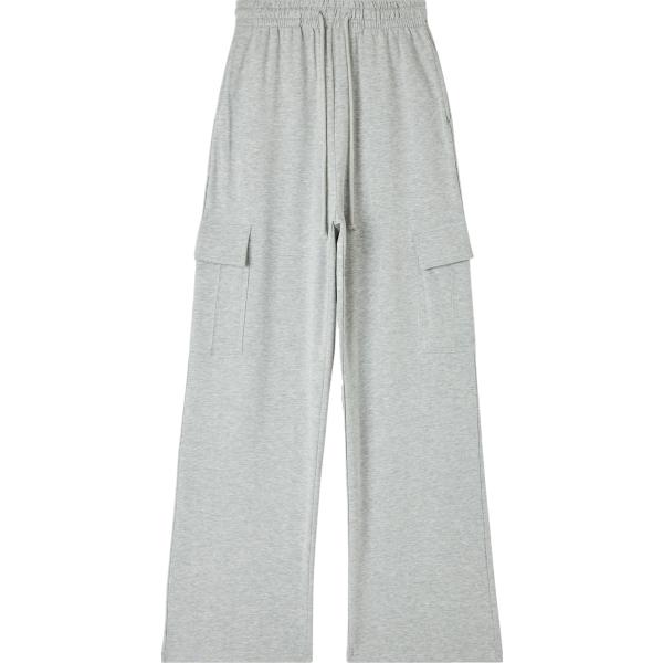 pantaloni cargo Terranova grigio tinta unita