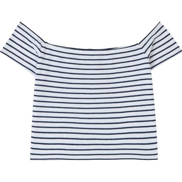 t-shirt Terranova viola a righe