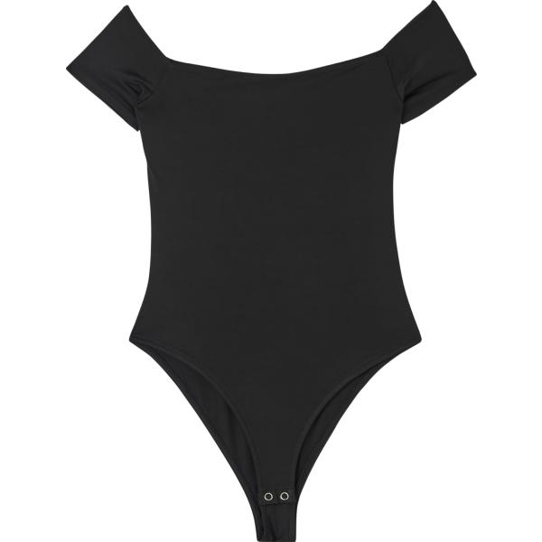 body Terranova nero tinta unita