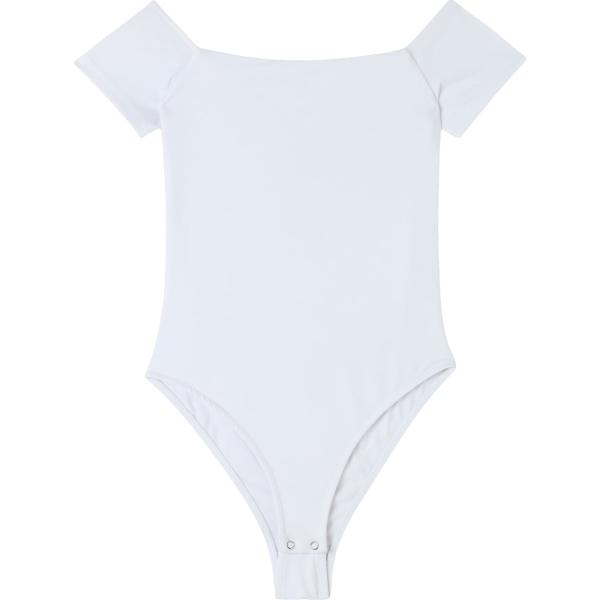 body Terranova bianco tinta unita