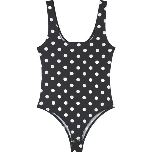 body Terranova grigio a pois