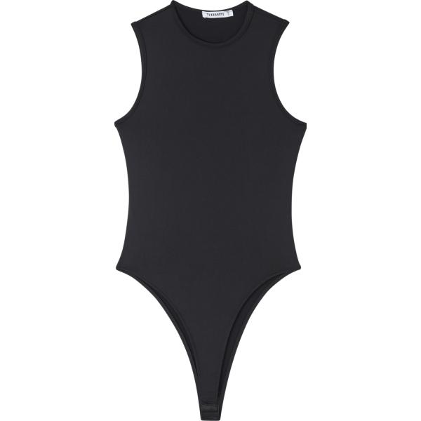 body Terranova nero tinta unita