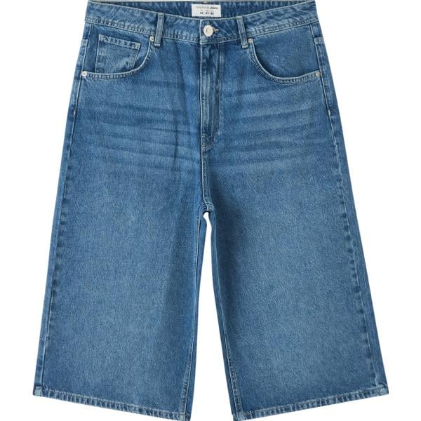 pantaloni corti Terranova blu tinta unita