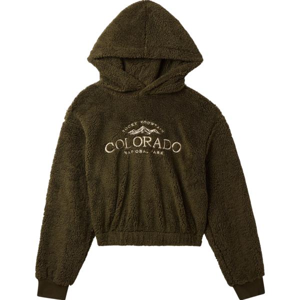 felpe con cappuccio Terranova marrone con stampe