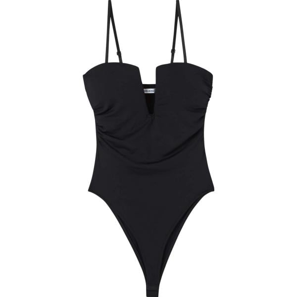 body Terranova nero tinta unita