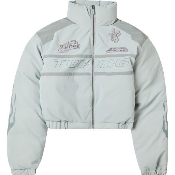 blazer Terranova grigio con stampe