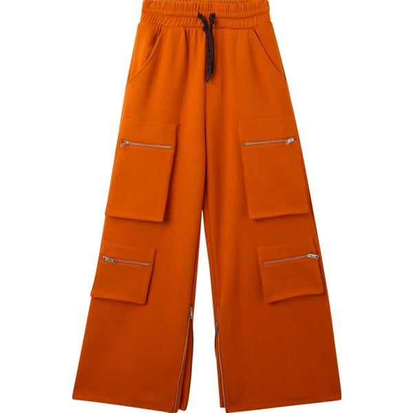 pantaloni Terranova rosso tinta unita