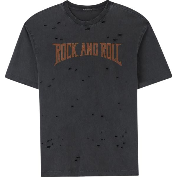 t-shirt Terranova grigio con stampe