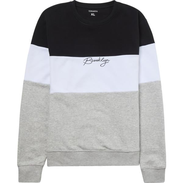 felpe Terranova grigio con stampe