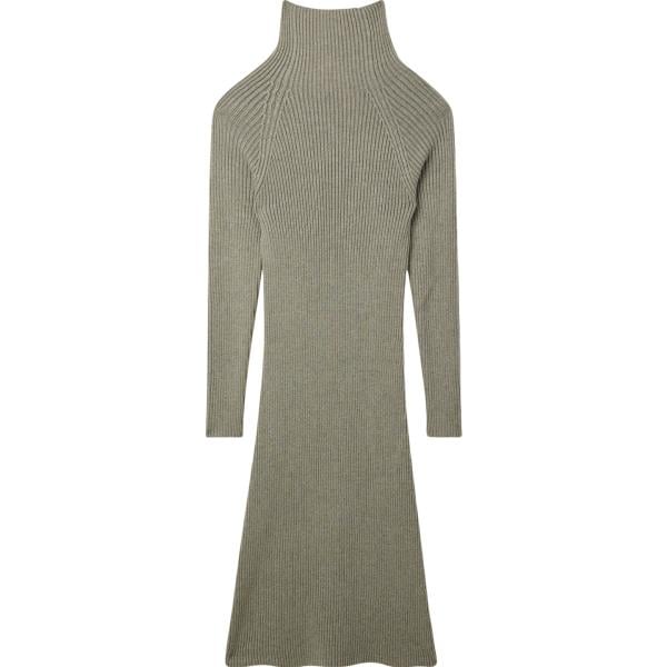 vestiti midi/longuette Terranova verde tinta unita