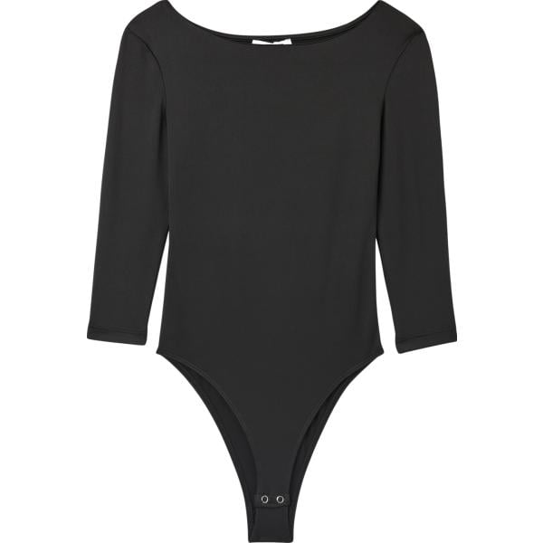 body Terranova nero tinta unita