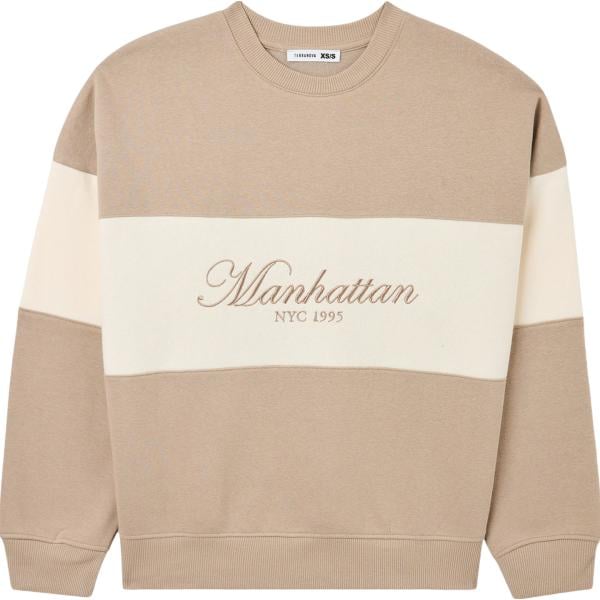 felpe Terranova marrone con stampe