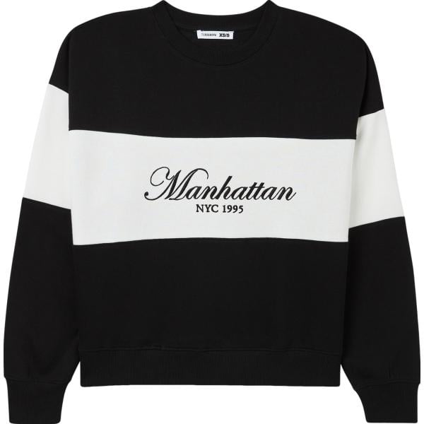 felpe Terranova nero con stampe