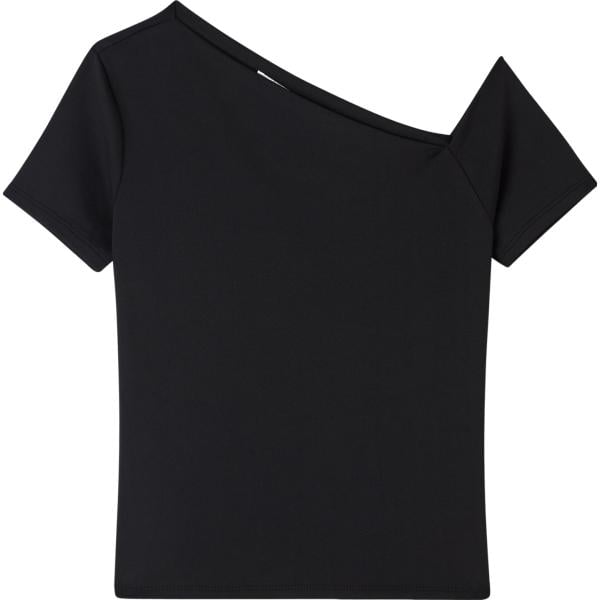 t-shirt Terranova nero tinta unita