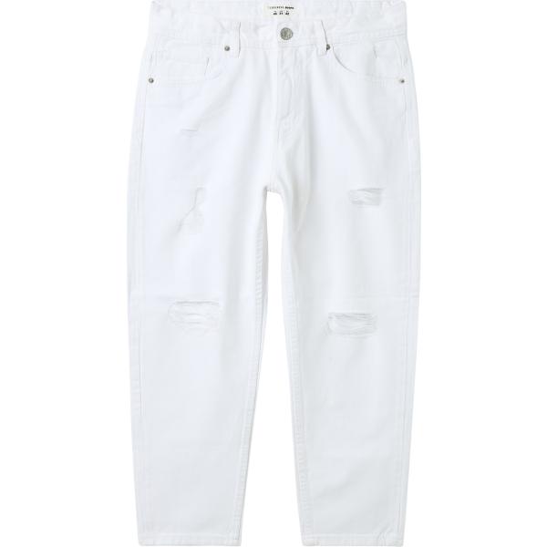 jeans strappati Terranova bianco