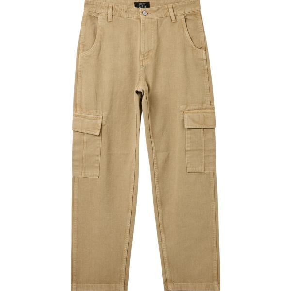 pantaloni cargo Terranova marrone tinta unita