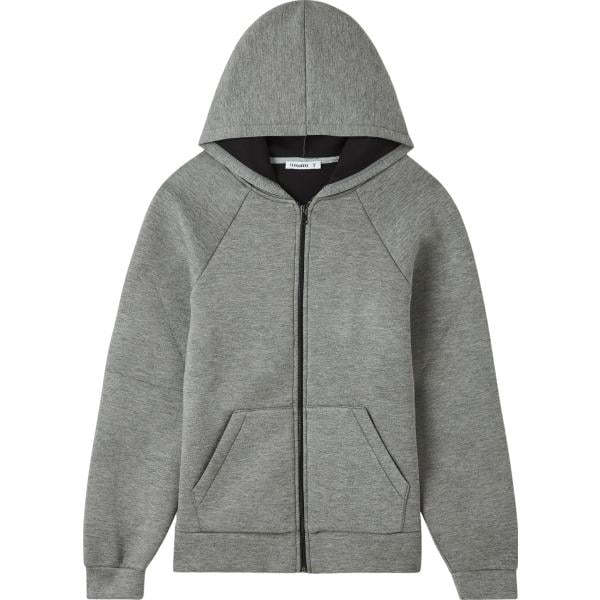 felpe con cappuccio Terranova grigio tinta unita