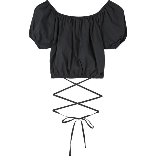bluse Terranova nero tinta unita