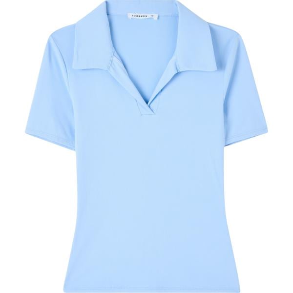 polo Terranova blu tinta unita