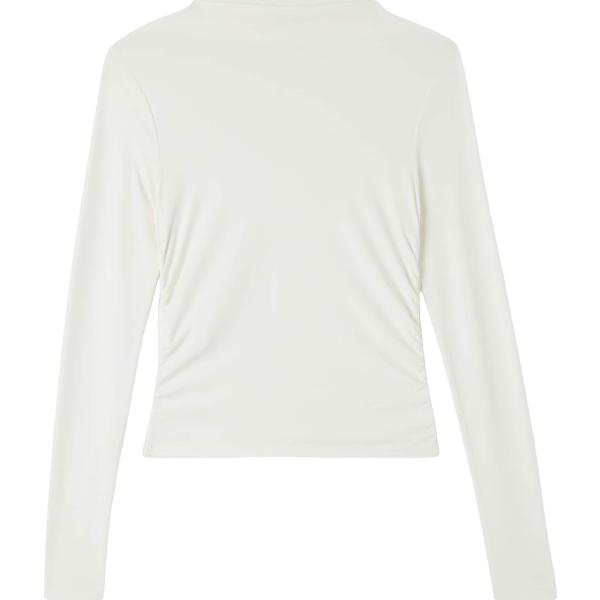 t-shirt Terranova bianco tinta unita